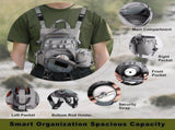 Lightweight Waterproof Fly Fishing Chest Pack with Multi-Pocket Storage and Quick-Access Design for V1341-ZY-35E8F6LD-GREY