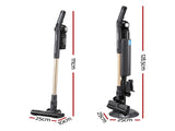 Devanti Cordless Vacuum Cleaner with Auto-Empty Dust Station, 18kPa Powerful Suction 1.05kg VAC-CL-V1P-GY