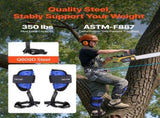 Tree Climbing Spikes Set, Height-Adjustable Tree Climbing Gear with Straps & Waist Harness, 159 kg V952-XPSZZZHKJCKSUJVZX002V0