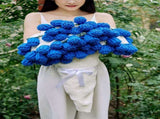 Hand-Crocheted Rose Round Blanket A versatile romantic gift that brightens everyday warmth. V1232-MGHT009