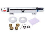 Modern Chrome Thermostatic Shower Mixer Bar Replacement Valve Outlet Home Bathroom Accessory V1294-YM0901-JYA01113