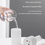 Creative Romantic Home Gift Set - Pink Dual Spray USB Humidifier with Warm LED Night Light and White V888-ELOSUNG53400