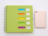 5 Subject College Ruled,Small Spiral 5x7 with Removable Divider Tabs, Lined Spiral V1189-LWWAL-20260401-06162