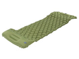 Camping Sleeping Pad Mat Foot Press Inflatable Cushion Mattress for Tent Hiking TravelMilitary Green V1294-YM0718-3117200188113