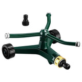 Metal Rotary Lawn Sprinkler 3 Arm Heavy Duty 360 Degree Automatic Revolving Whirling Water Sprinkler V1370-AZ4-08228