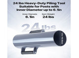 Fence Post Driver, Heavy Duty T Post Driver with Handles, Metal Manual Pounder Rammer for V952-WLDZC61INCH2HK2Q1001V0