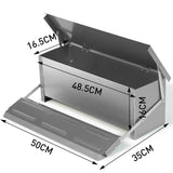 10KG 12.5L Garden Farm Automatic Food Storage Box Stand Chicken Feeder Poultry V465-V51006