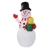 1.5m Inflatable Christmas Snowman Colorful Light Windproof Rope Automatic Blow Up Snowman for V1294-YM0706-3115230076114