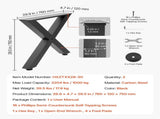 Table Legs, 750 x 760 mm W Steel Furniture Legs, Modular Design, Easy Assembly, 1000 kg Max V952-ZTCFKXX2830I85NBJ001V0