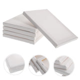 5 Pack White Stretched Canvases for Painting Bulk Creative DIY Projects 6x8 Inches Wood Frame V1192-AZ-W-25153