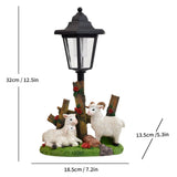 Resin Hummingbird Solar Lamp Outdoor Garden Sculpture Couple Hummingbird - Multi-color - Size 58 V1347-118-89810-MLT-58