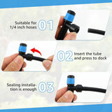 36-Pack 360 Degree Drip Irrigation Emitters, High Flow Rate, Anti-Clog & Long Service Life, for V1369-AZ3-W-12001