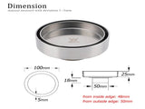 Round 100mm Tile Insert Floor Out Drain Stainless Steel Shower Grate 50mm Waste V1233-RDTI0100D50BS