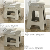 Gray folding step stool, compact stool, non-slip step stool, heavy-duty stool, home accessory, V1102-102-65455