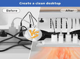 CARLA HOME Under Desk Side Laptop Holder Storage with No Drill Cable Management Tray and Pen Storage LSB-36108