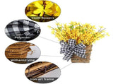 Spring front door flower wreath, yellow wildflower door hanging basket flower wreath, seasonal V1366-AZ2-W-13462