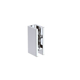 110x80cm Corner Frameless Shower Screen with Chrome Brackets and SS Hinges, Square Knob Handle V63-863611