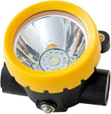 LED Miner Headlight 3000 LUX High Bright Waterproof Hard Hat Lamp Rechargeable V201-BK2000YL8AU