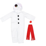 4pcs Snowman Cosplay Costume Jumpsuit with Scarf and Headwear V1370-AZ4-18338