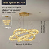 BAMDECOR C3313/3 Modern Crystal Chandeliers Lighting Contemporary Round Chandelier Lighting V255-BAM-C3313-3-040608