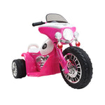 Rigo Kids Electric Ride On Patrol Police Car Harley-Inspired 6V Pink RCAR-MBIKE-POLICE-PK