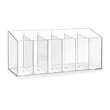 Adjustable Compartment Organizers Clear Acrylic Storage Box With 6 Spacious Divider Sections for V1370-AZ4-12743