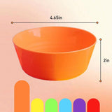 12Pcs Plastic Bowls 10 oz, Microwave & Dishwasher Safe, Lightweight Stackable Bowls for Cereal, V1192-AZ-W-17414