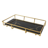 Bathroom Vanity Tray Modern Stylish Anti Slip Kitchen Sink Countertop Storage Organizer L Black V1294-YM0710-3112230084114