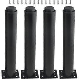 (25-42cm, black) Set of 4 strong adjustable metal furniture legs-YuJia V1188-WTJ-TLK-1522