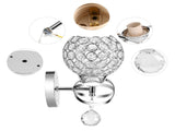 Modern Crystal Wall Lamp Bedside Night Light Bedroom Living Room Hall Lighting V1294-YM0722-JYA03270