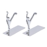 2Pcs Metal Book Ends Unique Men Design Simple Fashionable Decorative Bookends for Home Office Bar V1294-YM0523-3116220000511
