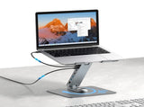 Simplecom CHT660 Adjustable Aluminium Laptop Stand with 6-Port USB-C Docking Station Dual 4K HDMI V28-SIMCHT660