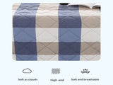 Reversible Patchwork Quilts Queen Size, 78.74x59.05in Lightweight Plaid Bedspreads Coverlets Quilt V1189-WXFWAL-20260326-03128