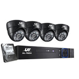 UL-tech CCTV Security System 4CH DVR 4 Cameras 1TB Hard Drive CCTV-4C-4D-BK-T