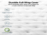 RoomSense Double 30cm Latex Mattress Medium Firm Bundle, Pine Bed Frame XFKF-1667-OATMEAL-D
