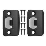 8-Piece Stainless Steel Deadbolt Strike Plates Set for Door Latch Security and Door Strike Plates V1366-AZ2-W-13637