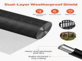 Hardware Cloth 61cm x 15.2m, 1/2 in 19 Gauge Galvanized Wire Mesh Roll, Weather-Resistant Vinyl V952-JSGSWL24IN500FOIS001V0