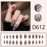 12 boxes / 288 pieces, cool spicy simple French sparkling diamond line sweet style hot-selling V1102-HECDJ-002