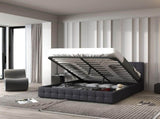 Milano Decor Eden Gas Lift Bed - Dark Grey - Double ABM-10001886
