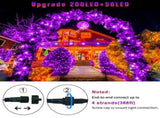 LED White Christmas Lights Outdoor, String Lights Plug in Extendable, 8 Modes Christmas Tree V1107-124-69478-ORA-100M1000