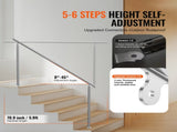Handrails for Outdoor Steps, 70.9 in/ 180cm Length Stair Hand Rail Kit, Transitional Stainless Steel V952-BXGSLZFS180C0LCPKV0