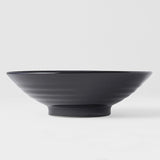 Ramen Bowl 24.5cm Black Wave Glaze V637-C0492