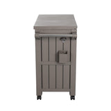 Garden Bar Serving Cart with Cooler V264-OTF-539PP-LGR-NA-1