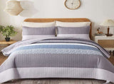 Ornate Quilted Bedspread and Pillowcases Set Beautifully Crafted for Luxury - Queen size V745-MAC090416Q13U