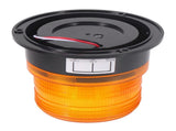 Amber LED Beacon Strobe Lights 2PCS, 12V/24V Emergency Warning Lamp for Truck V1263-JX-5804