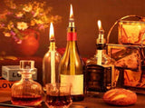 8Pack Wine Bottle Torch Kit Long Life Torch Wicks Brass Torch Wick Holders Caps Wine Bottle Torch V1366-AZ2-W-18546