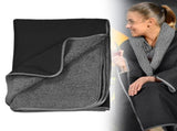 Weighted Blankets,Outdoor Blanket With Extra Warm & Comfy 60' X 80' Black V1369-AZ3-W-20465