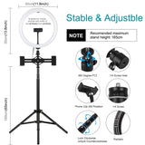 11.8 Led Ring Light Kit With Tripod & Dual Phone Bracket - 3 Modes Dual Colour Temperature Usb Live V562-B2603TKP