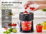 NORDA 1.1L Slushie Machine Shaved Ice Maker 3 Texture Levels Black TD-SLS-271-1P1-BK