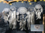 5-Piece Bohemian Handmade Dreamcatcher Wall Hanging Set - Nordic Style Feather Room Decor V888-ELOSUNG42450